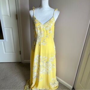 Altar'd State Yellow Floral Maxi Dress